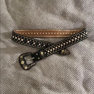Black western style belt